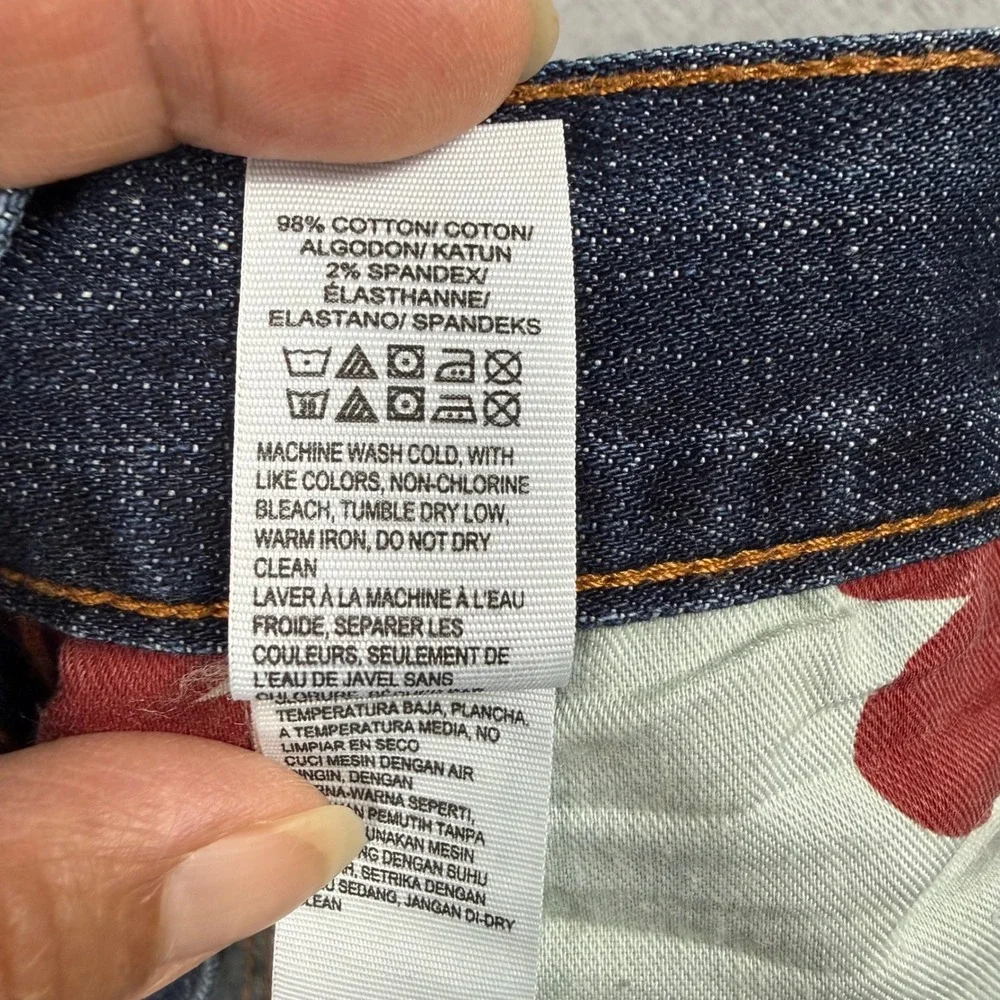 Lucky Brand Mens 221 Original Straight Leg Dark Wash Jeans 38x32 Denim
